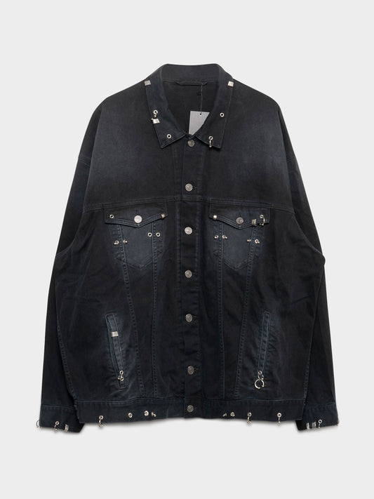 Pierced Denim Jacket