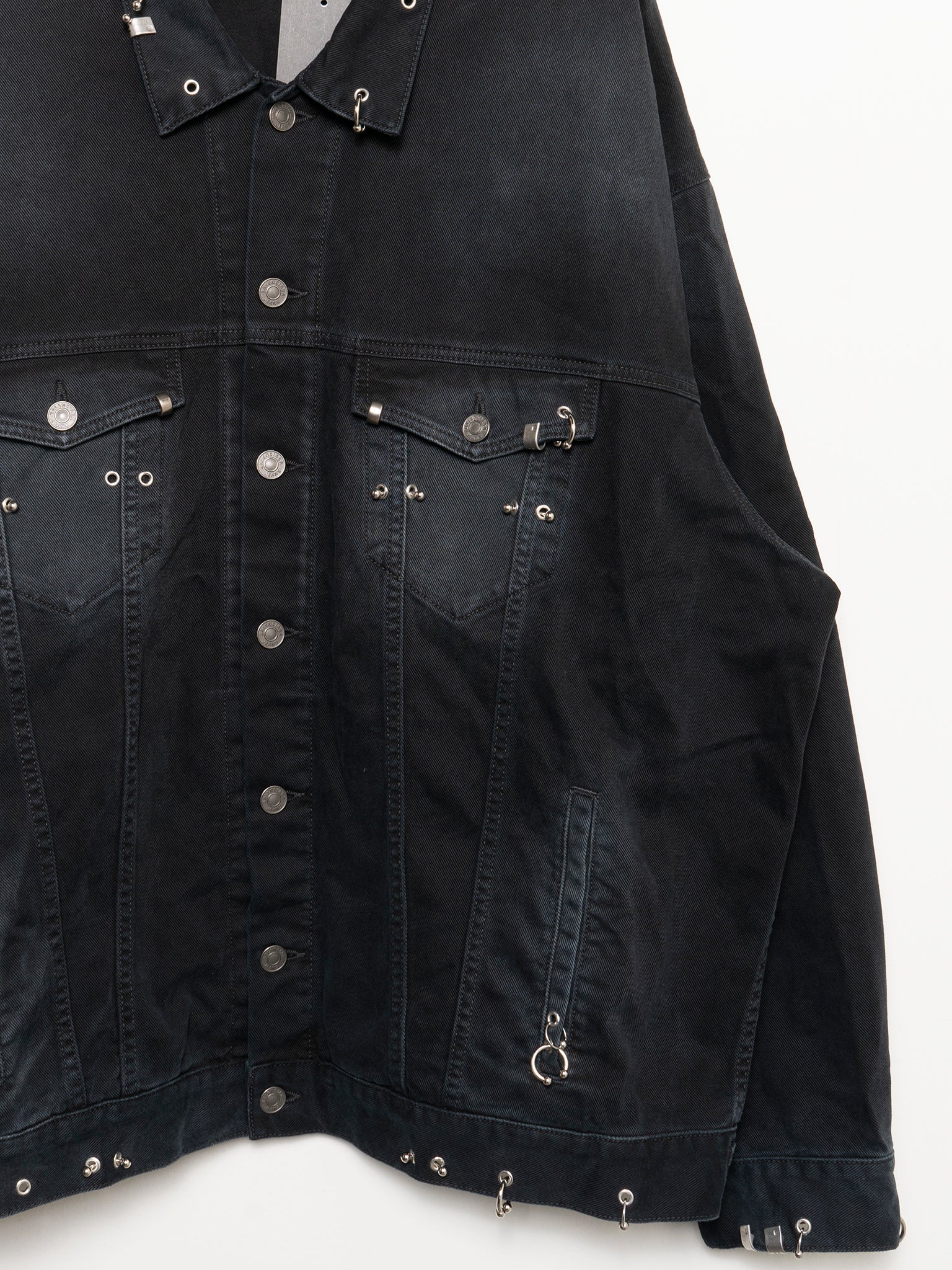 Buy Balenciaga Pierced Denim Jacket Online at Groupie