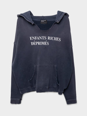 Distressed Logo Hoodie