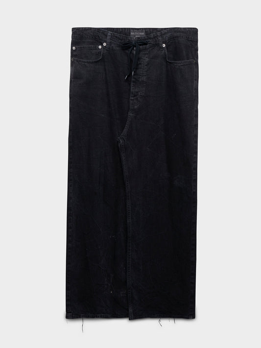 Drawstring Baggy Denim
