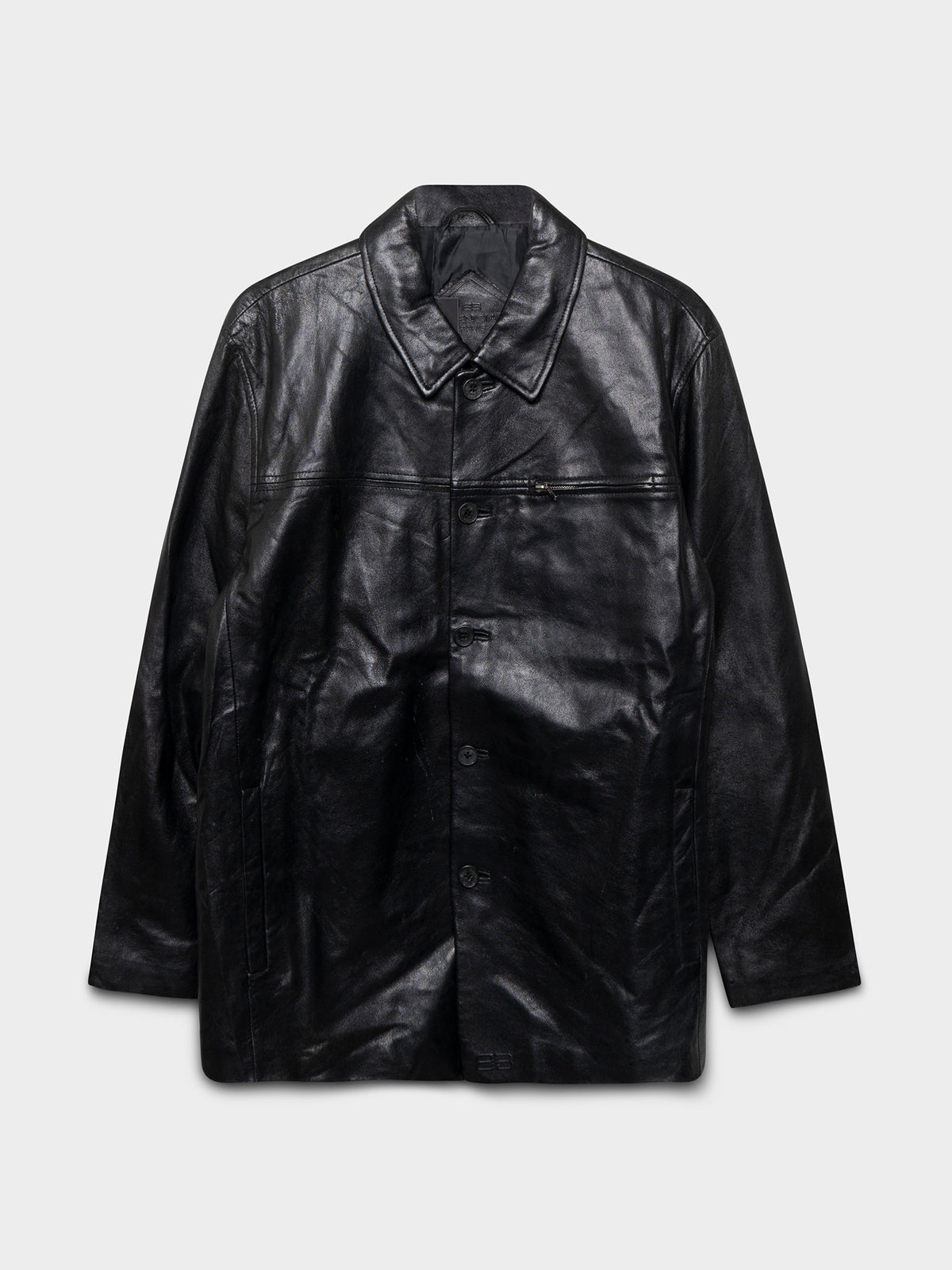 90s Leather Chore Coat