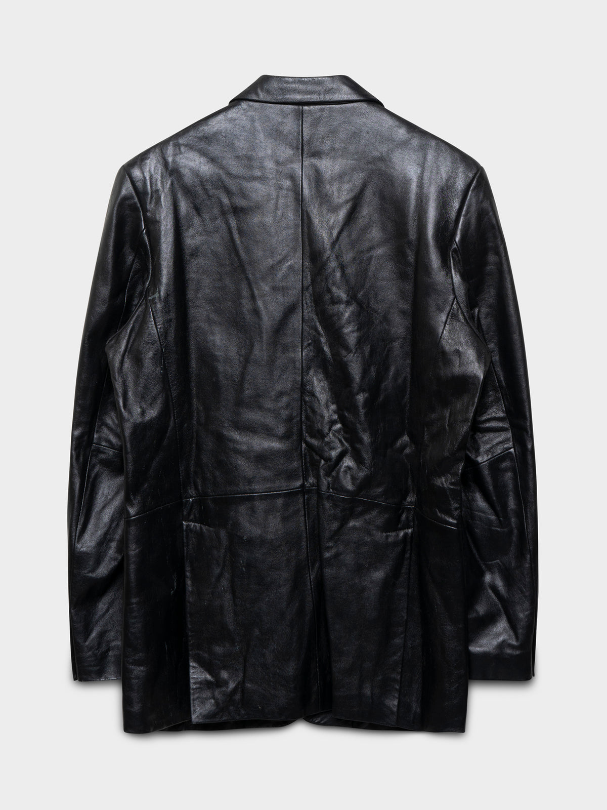 90s Leather Chore Coat