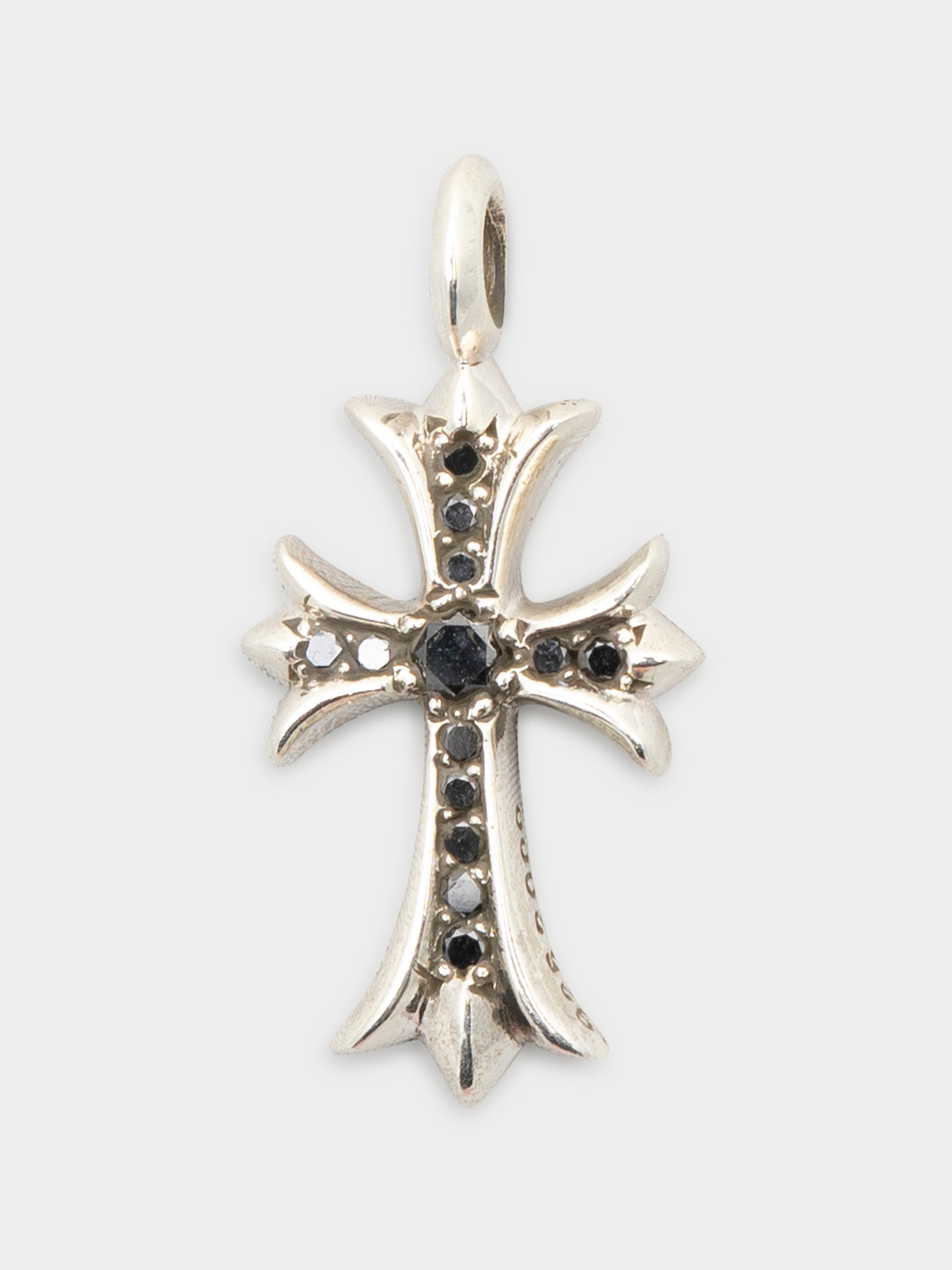 Black Diamond Tiny Fat Cross Pendant
