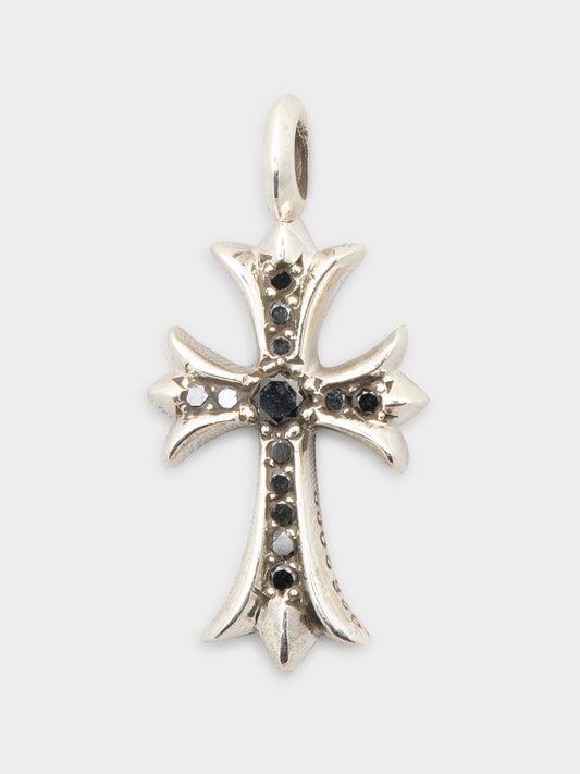 Black Diamond Tiny Fat Cross Pendant