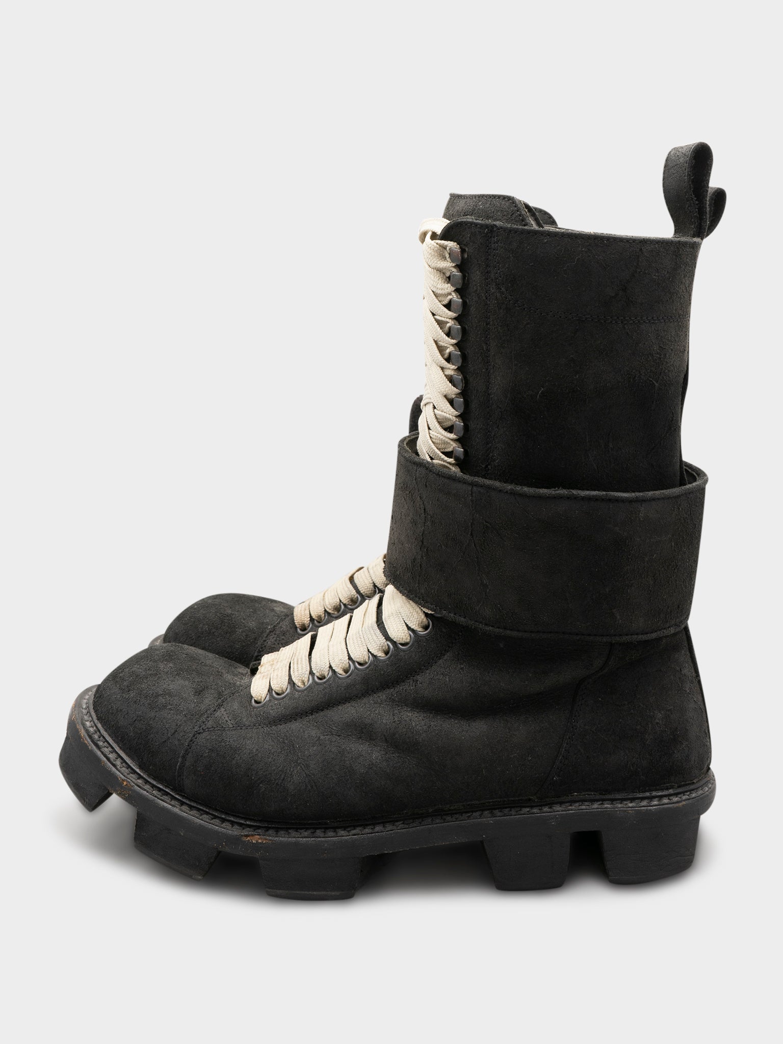 Rick Owens: Plinth Blistered Hiker Megatooth Boots | Groupie