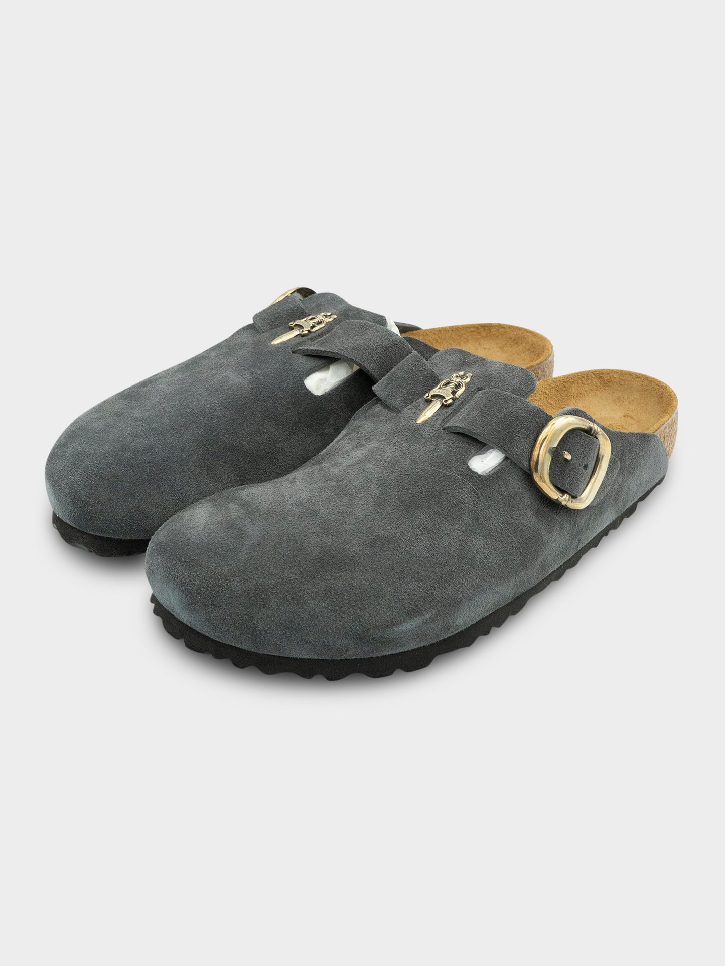 Charcoal Birkenstock Bostons