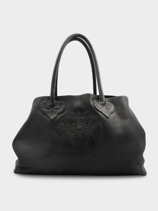 Jumbo Leather Cemetery Tote Bag