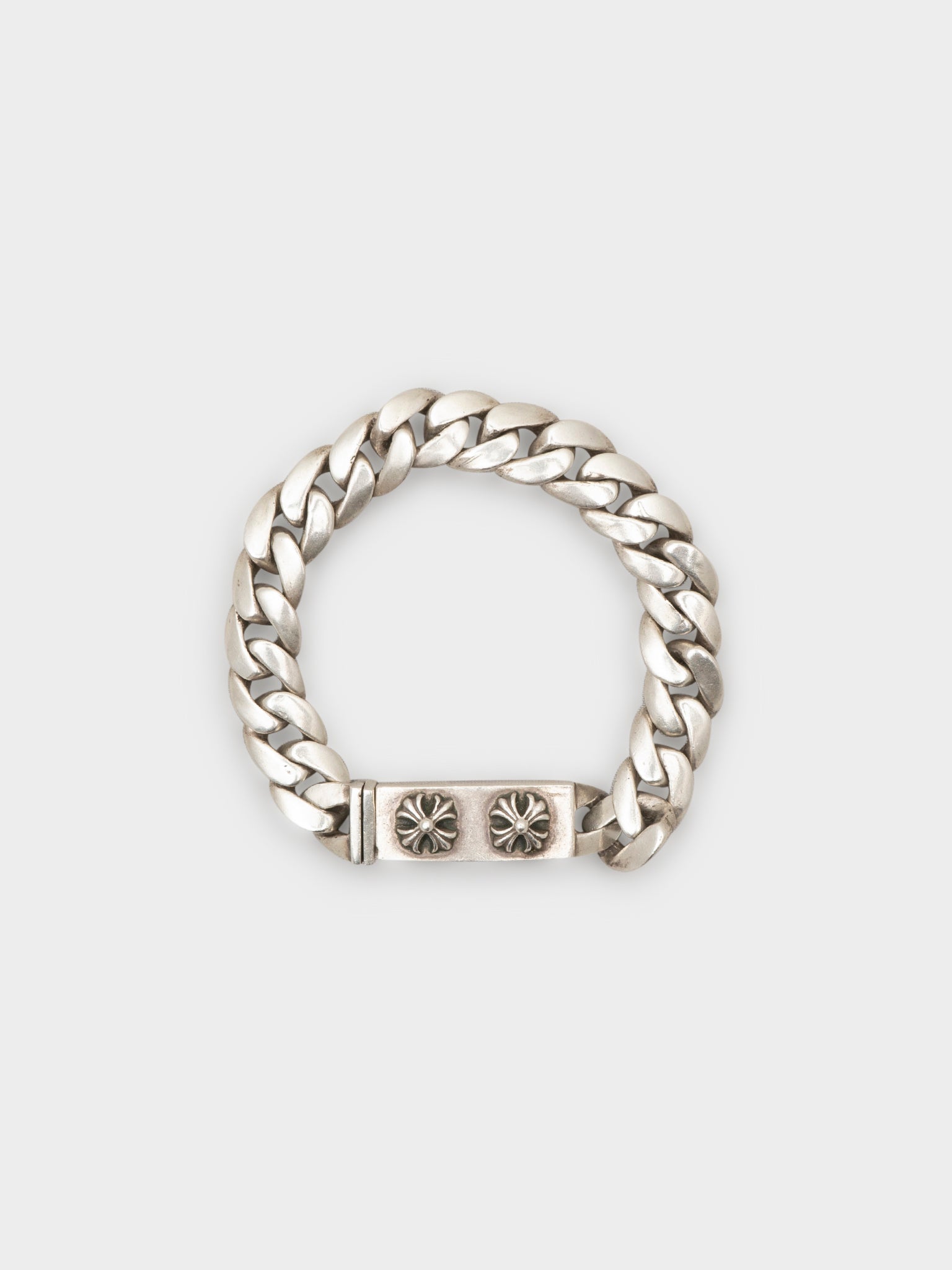Chrome Hearts: Diamond Mini Floral ID Bracelet | Groupie