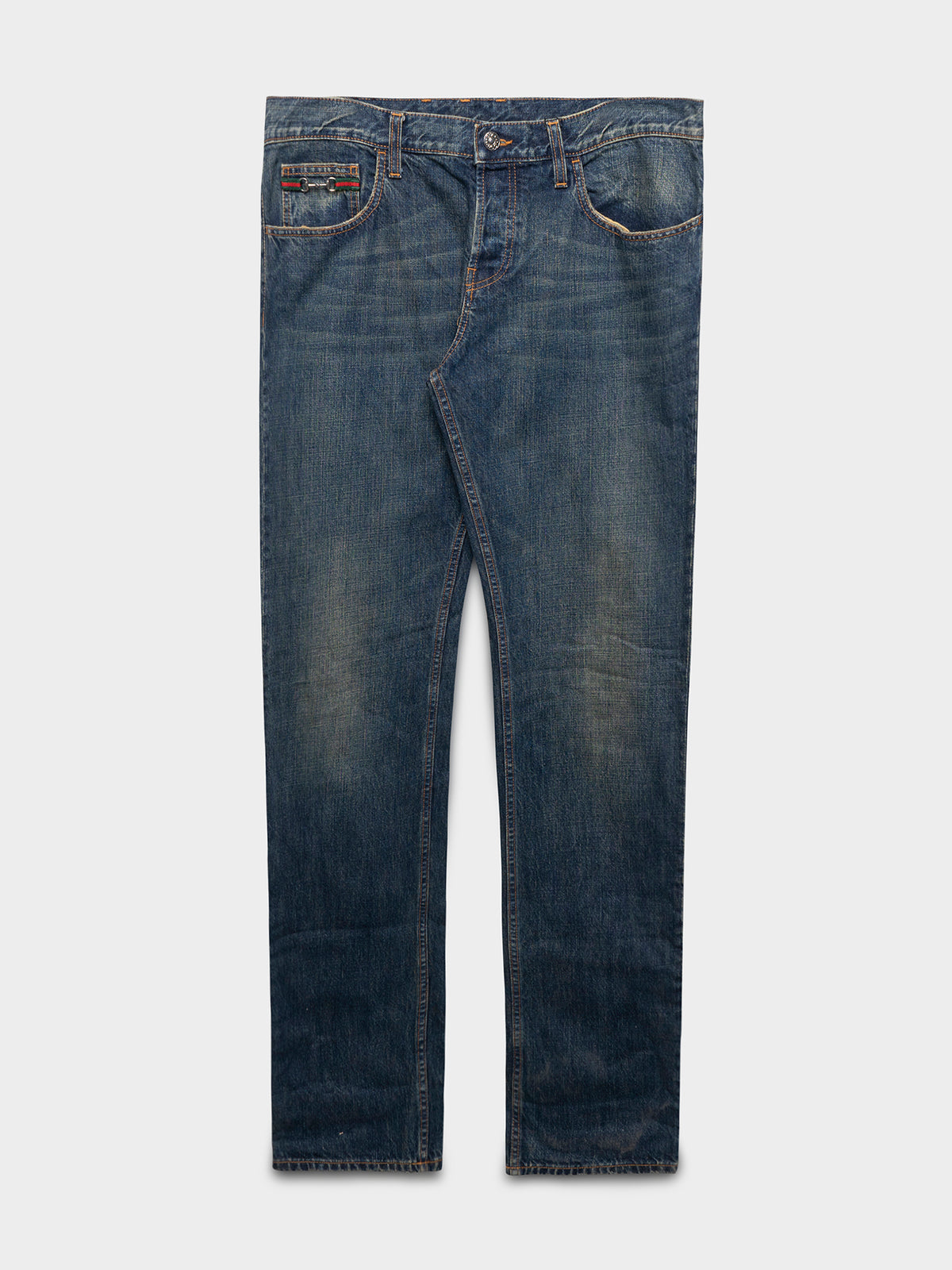 Horsebit Denim Jeans