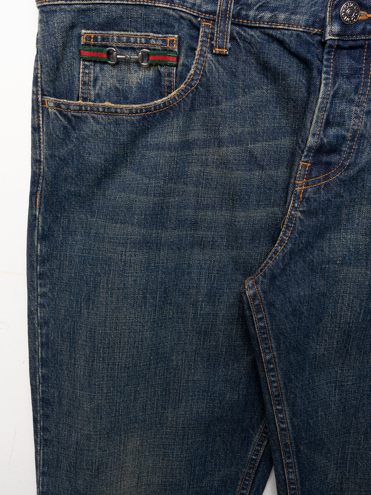 Horsebit Denim Jeans