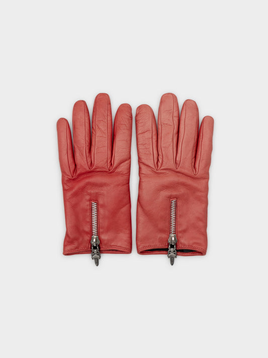 Red Leather Gloves