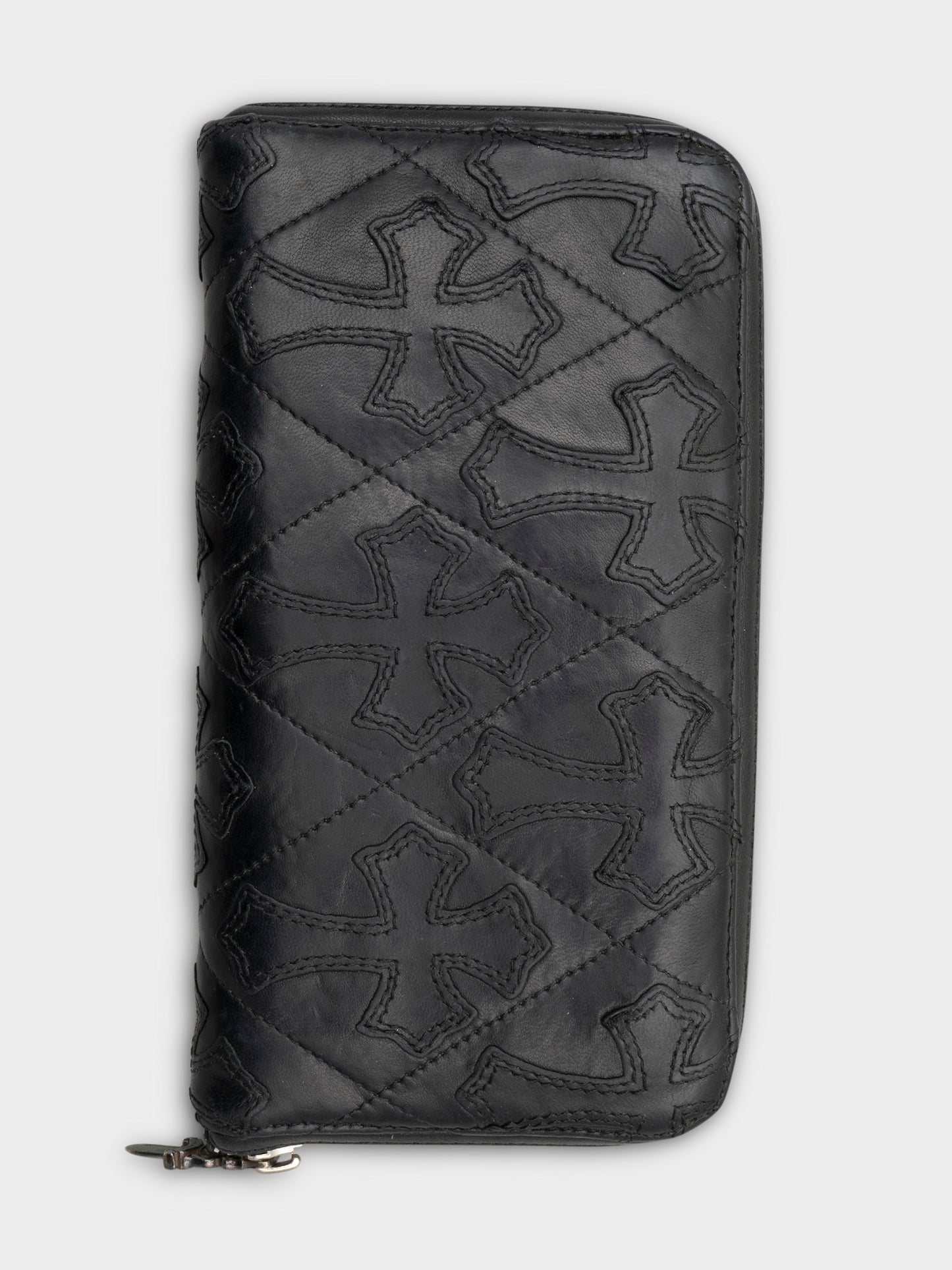 Quilted Patched Rec F Zip Wallet