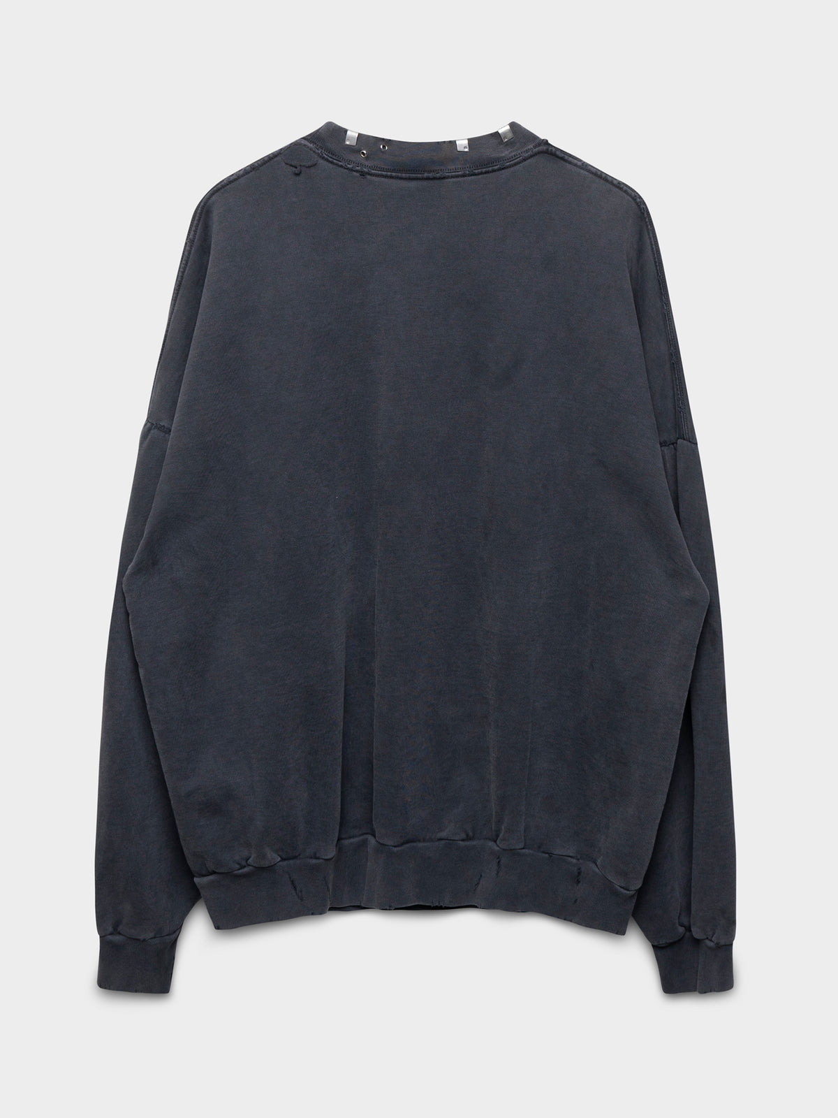 Pierced Neck Crewneck