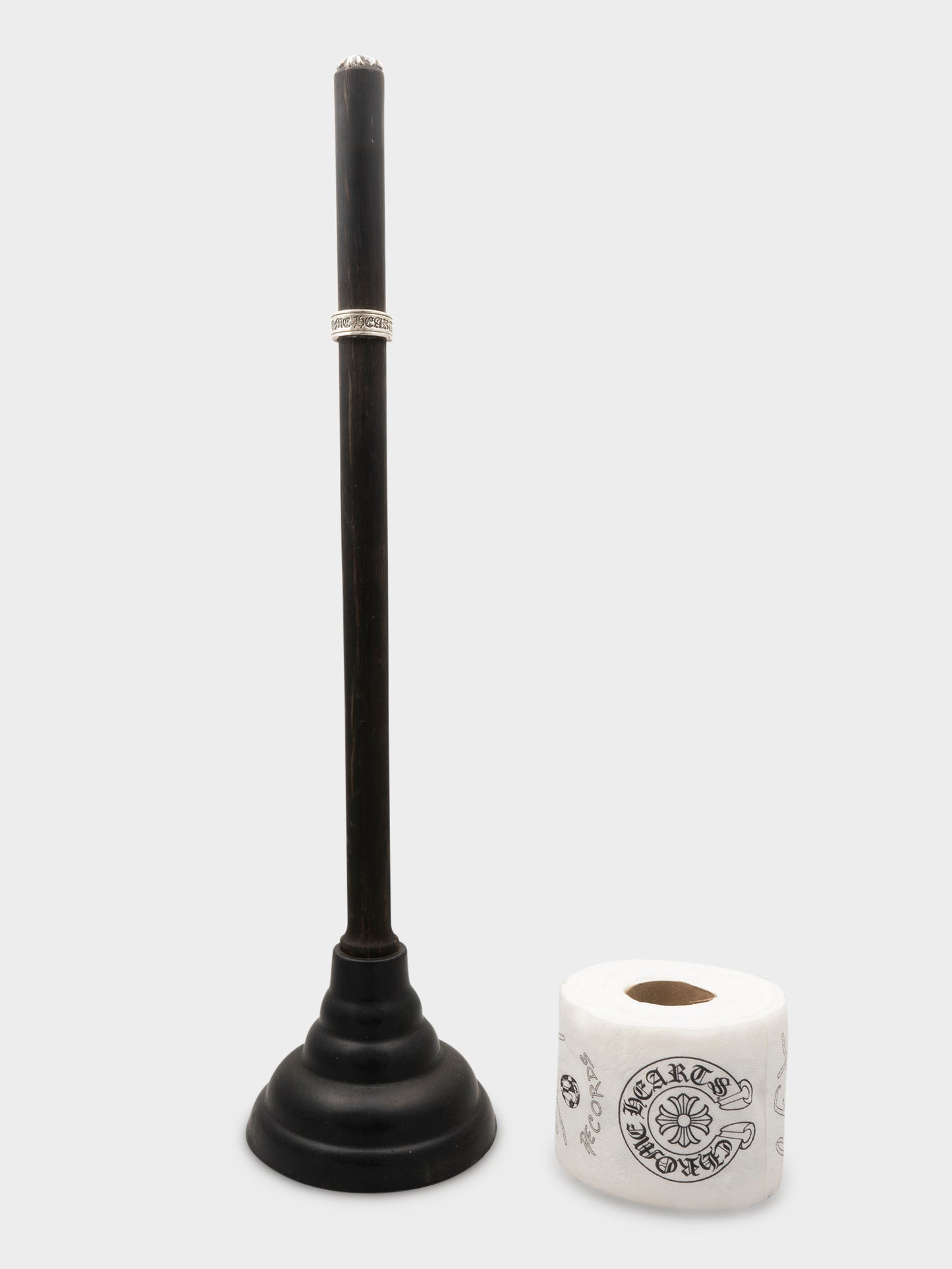 Ebony Plunger & Toilet Paper