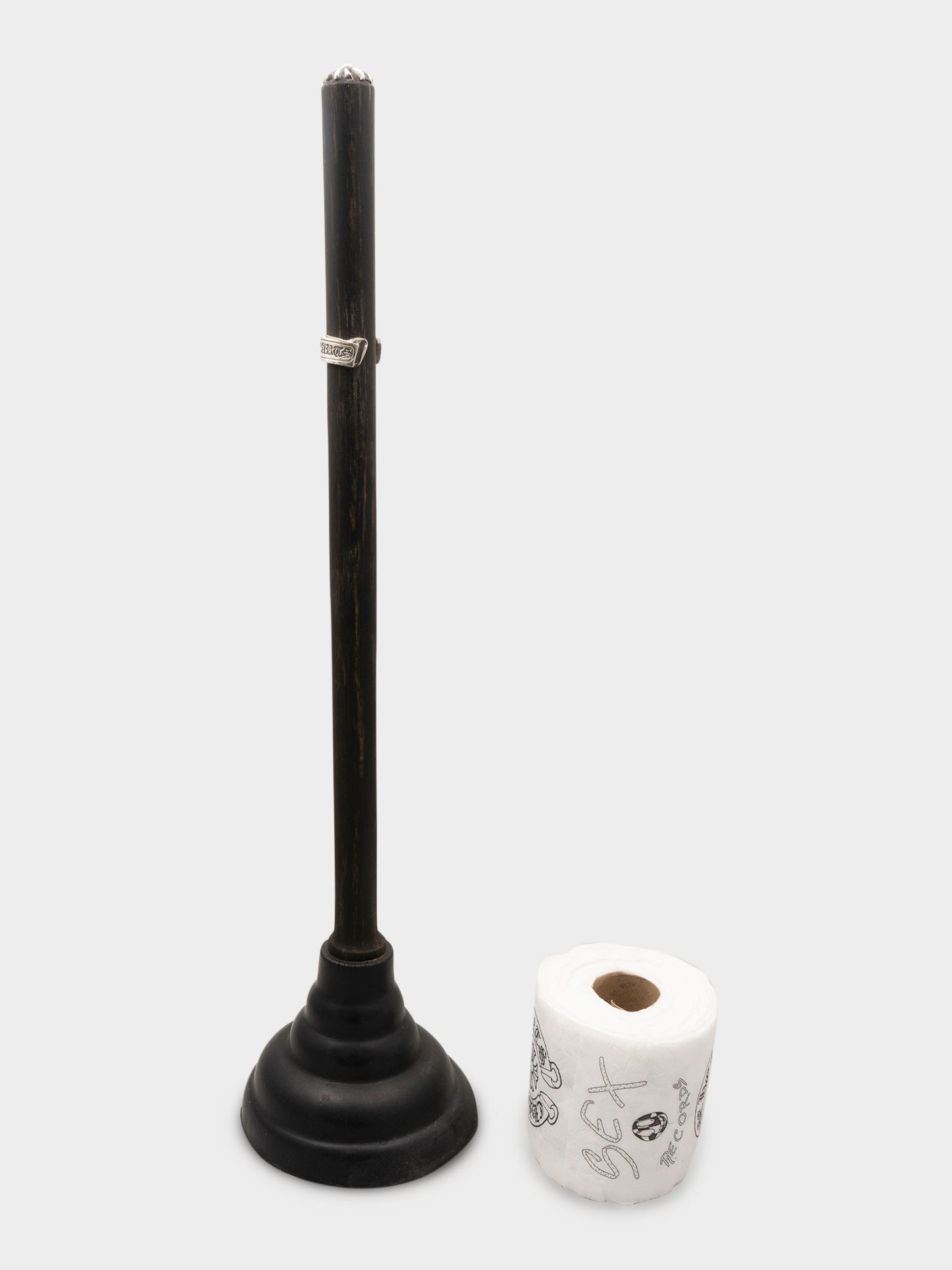 Ebony Plunger & Toilet Paper