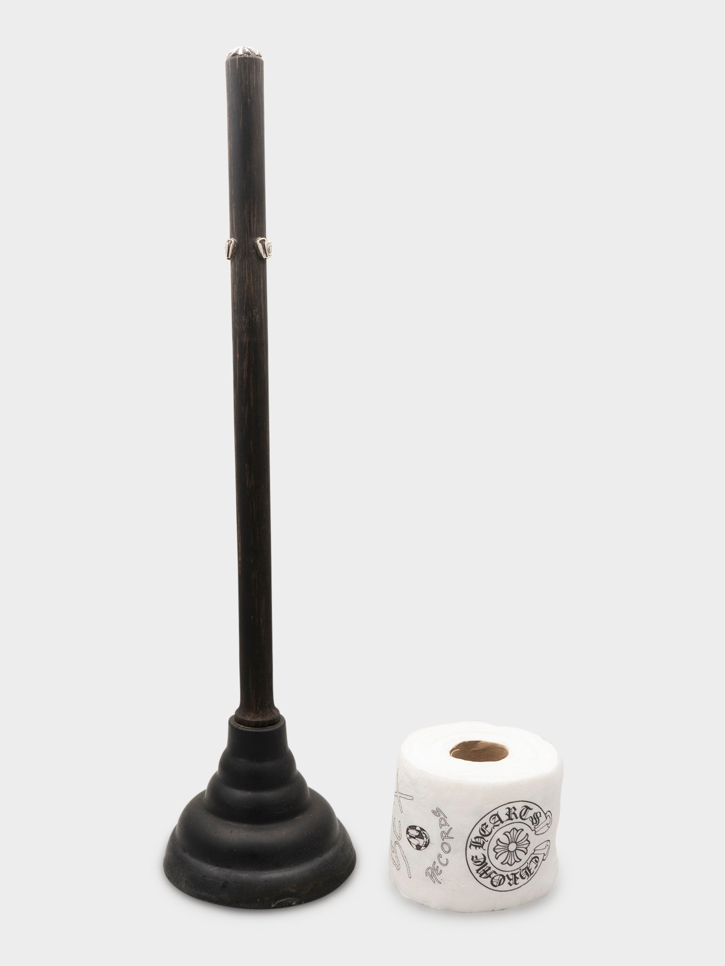Ebony Plunger & Toilet Paper