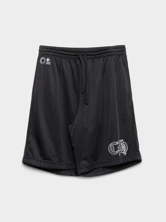 Black Mesh Shorts