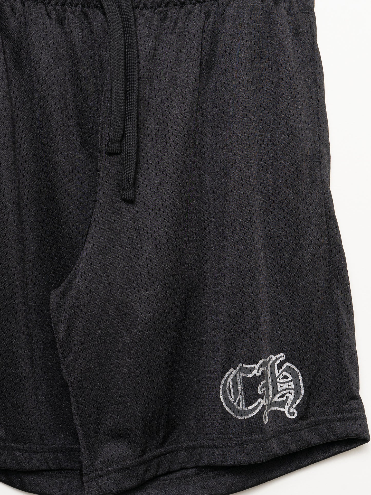 Black Mesh Shorts