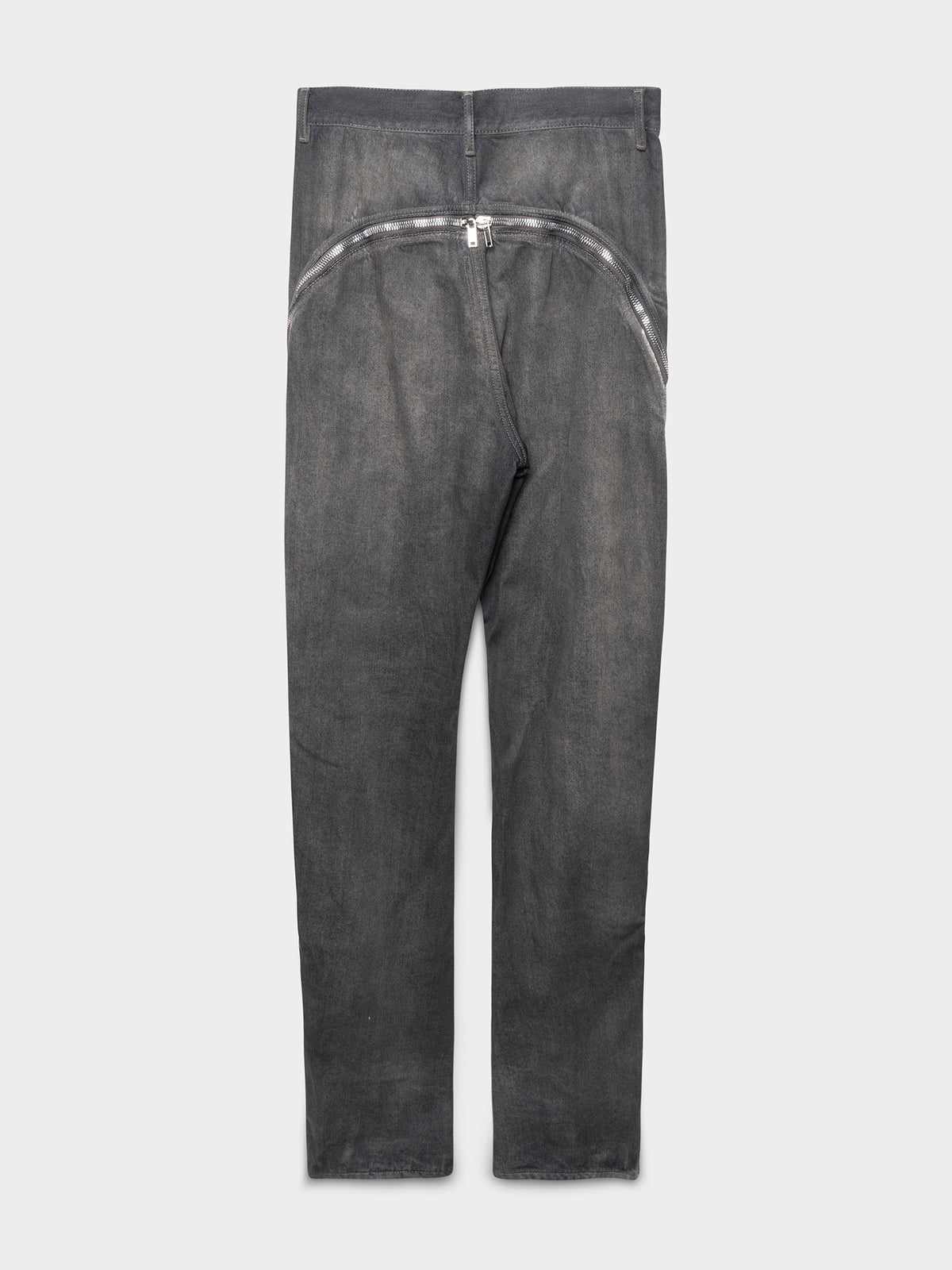 Waxed Banana Zip Bolan Jeans