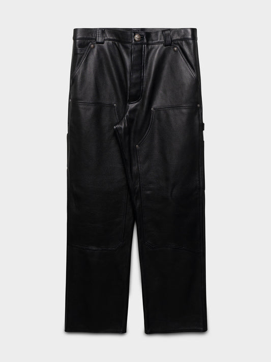 Leather Double Knee Carpenter Pants