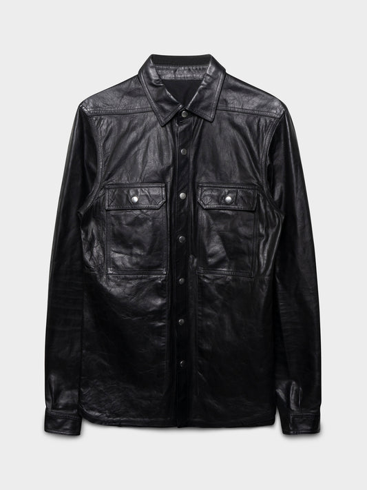 SS22 “Fogachine” Calf Leather Shirt Jacket