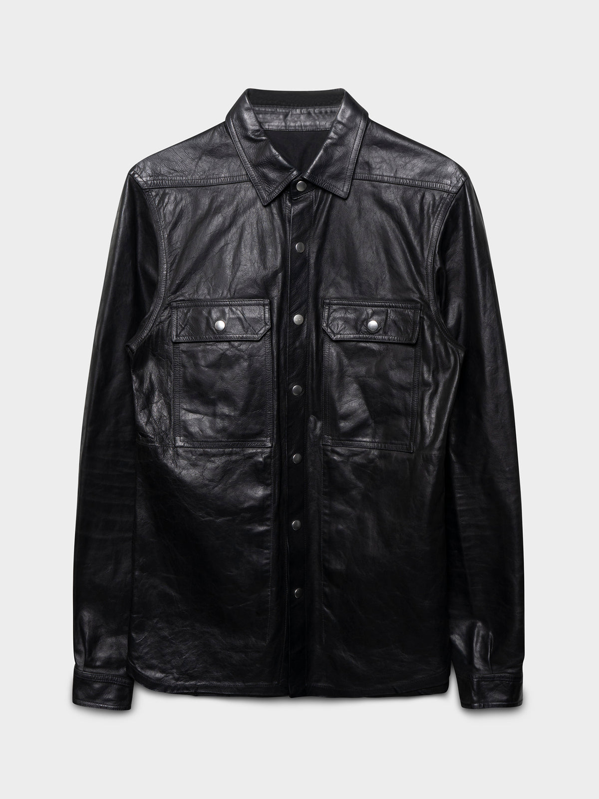SS22 “Fogachine” Calf Leather Shirt Jacket