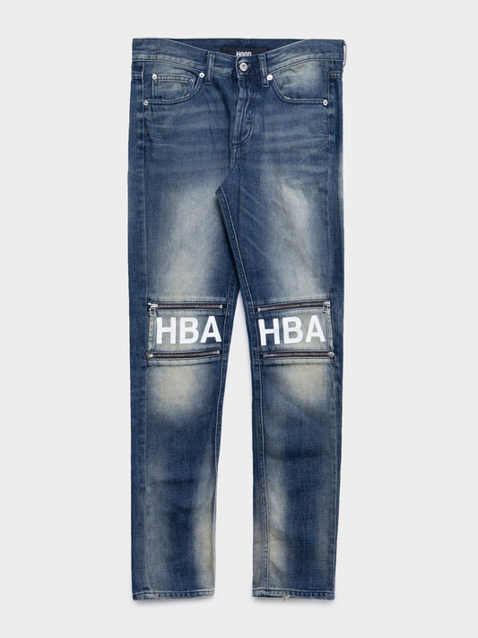 Denim Zip Pants