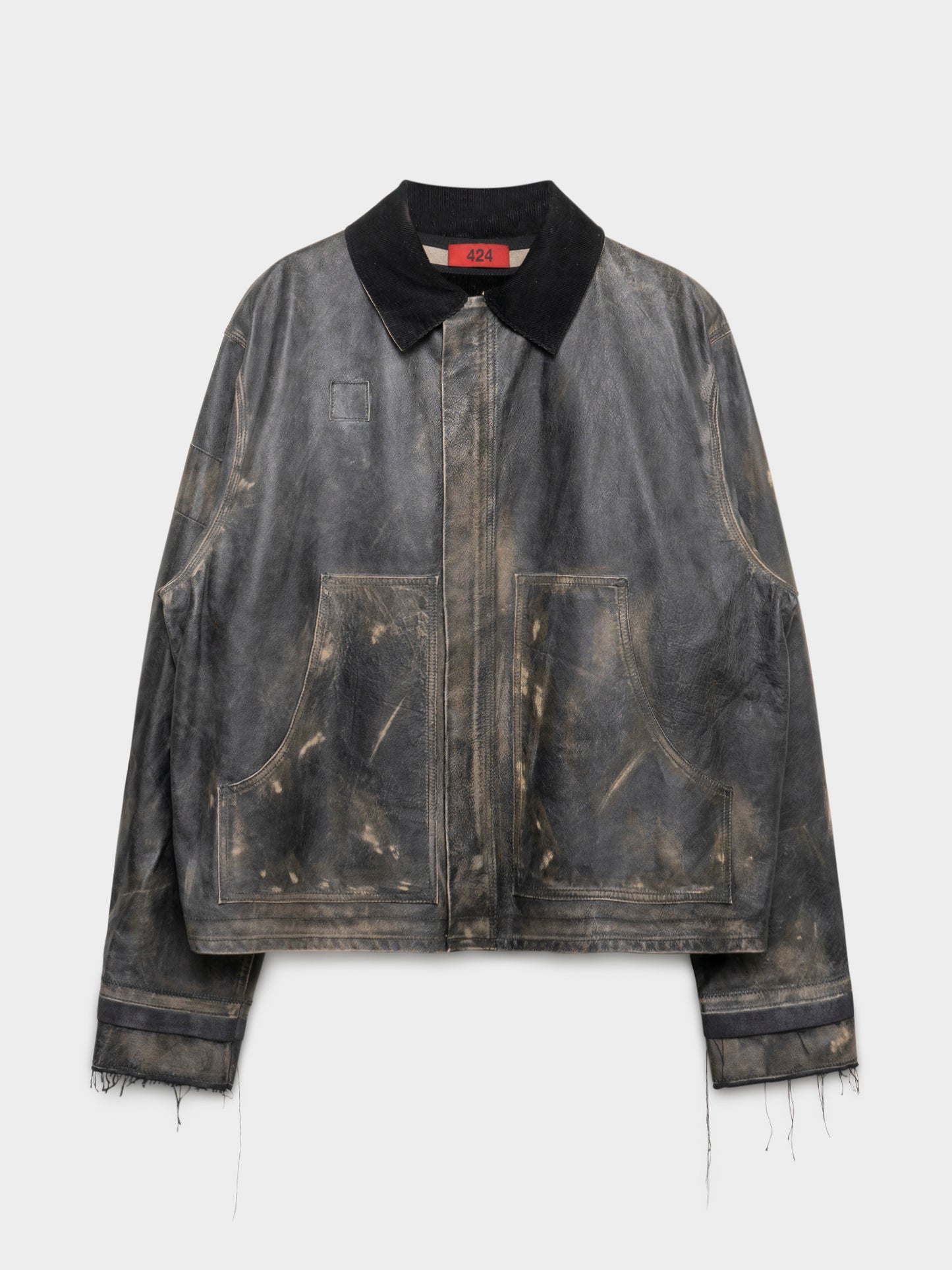 Leather Work Chore Jacket
