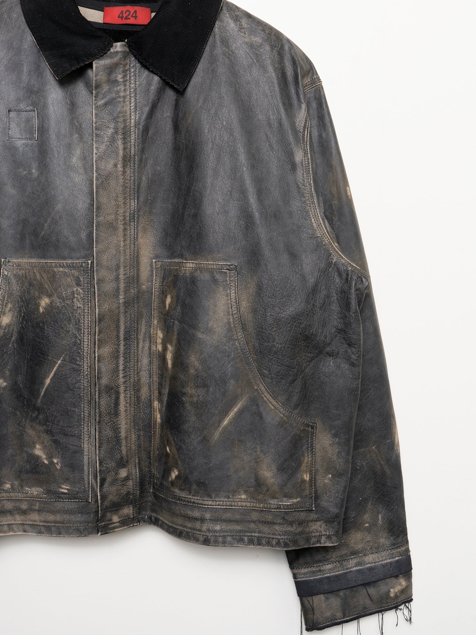 424: Leather Work Chore Jacket | Groupie
