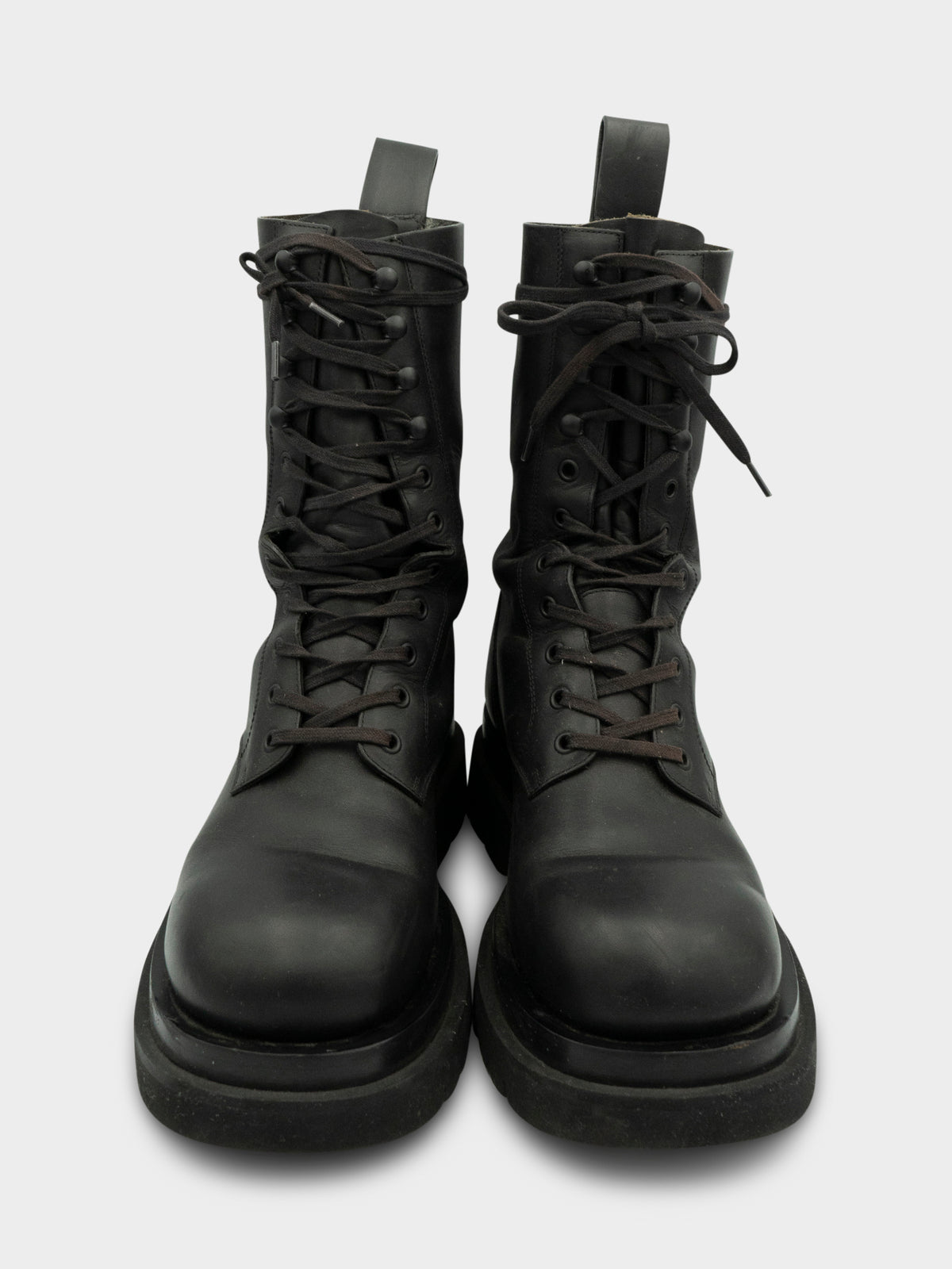 Leather Lug Military Boots