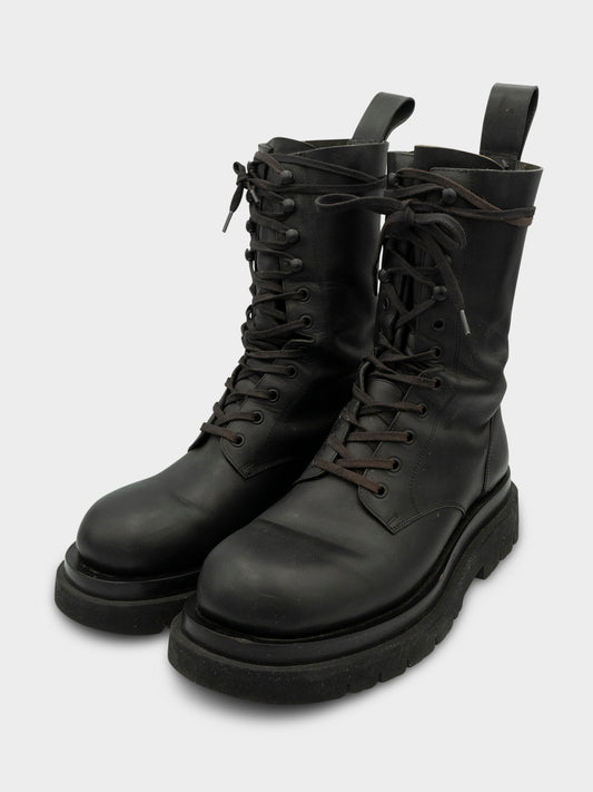 Leather Lug Military Boots