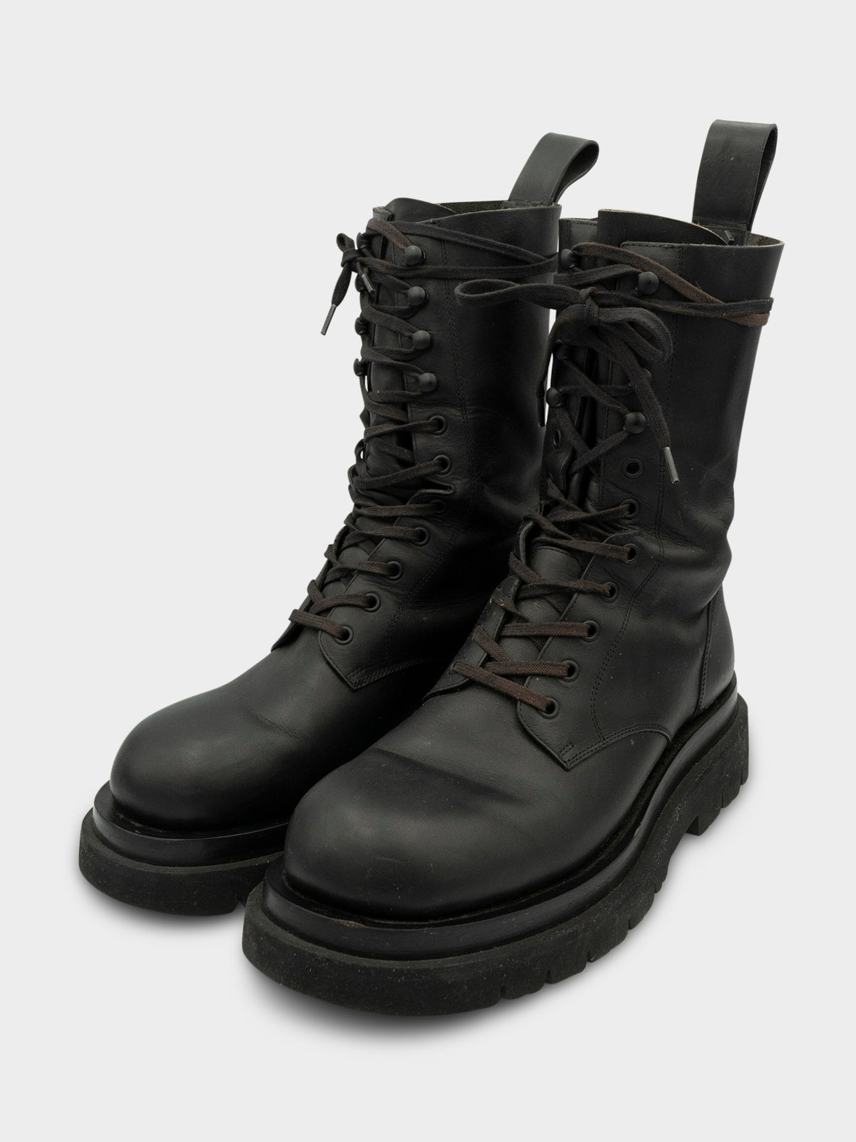 Leather Lug Military Boots
