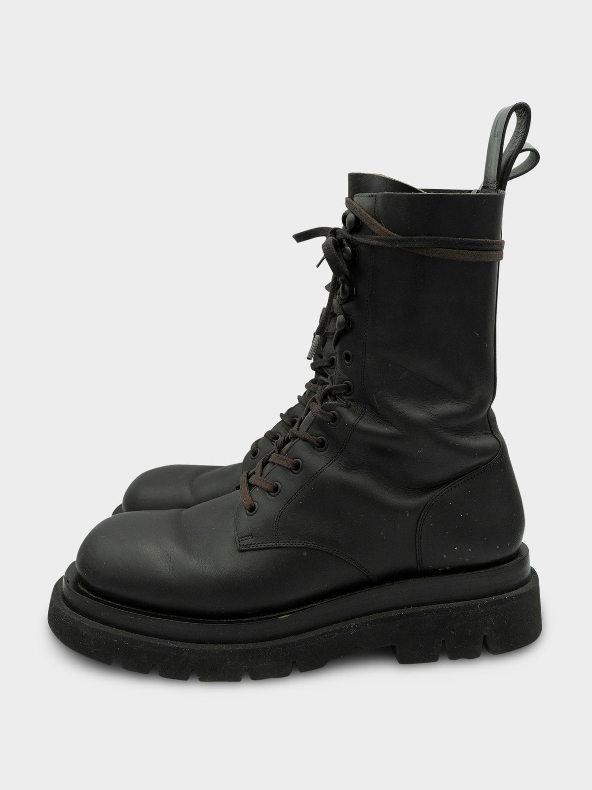 Leather Lug Military Boots