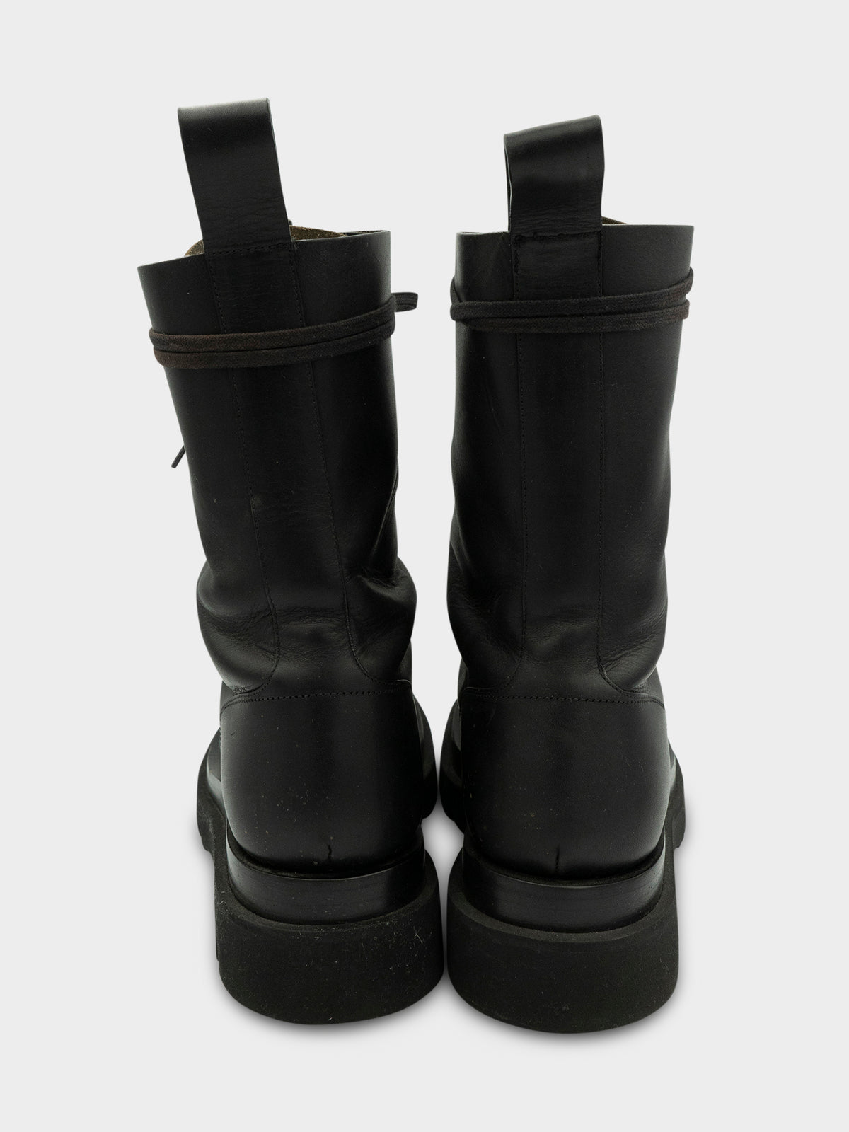 Leather Lug Military Boots