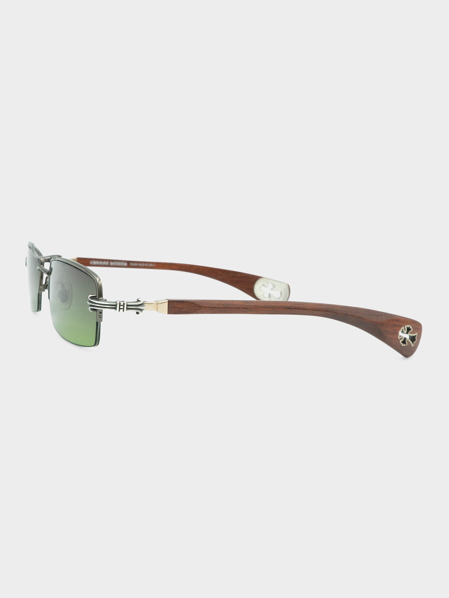 Topps Wood Rimless Sunglasses