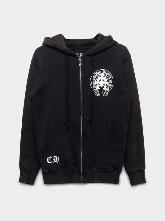 Thermal Zip-Up Horseshoe Hoodie