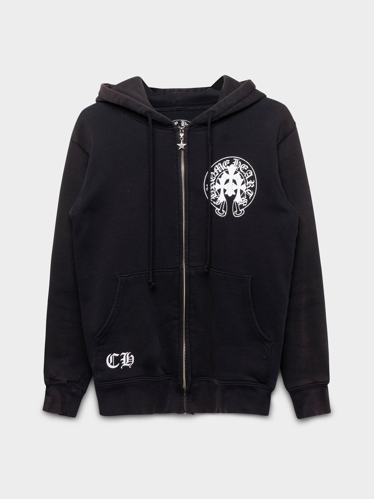 Thermal Zip-Up Horseshoe Hoodie