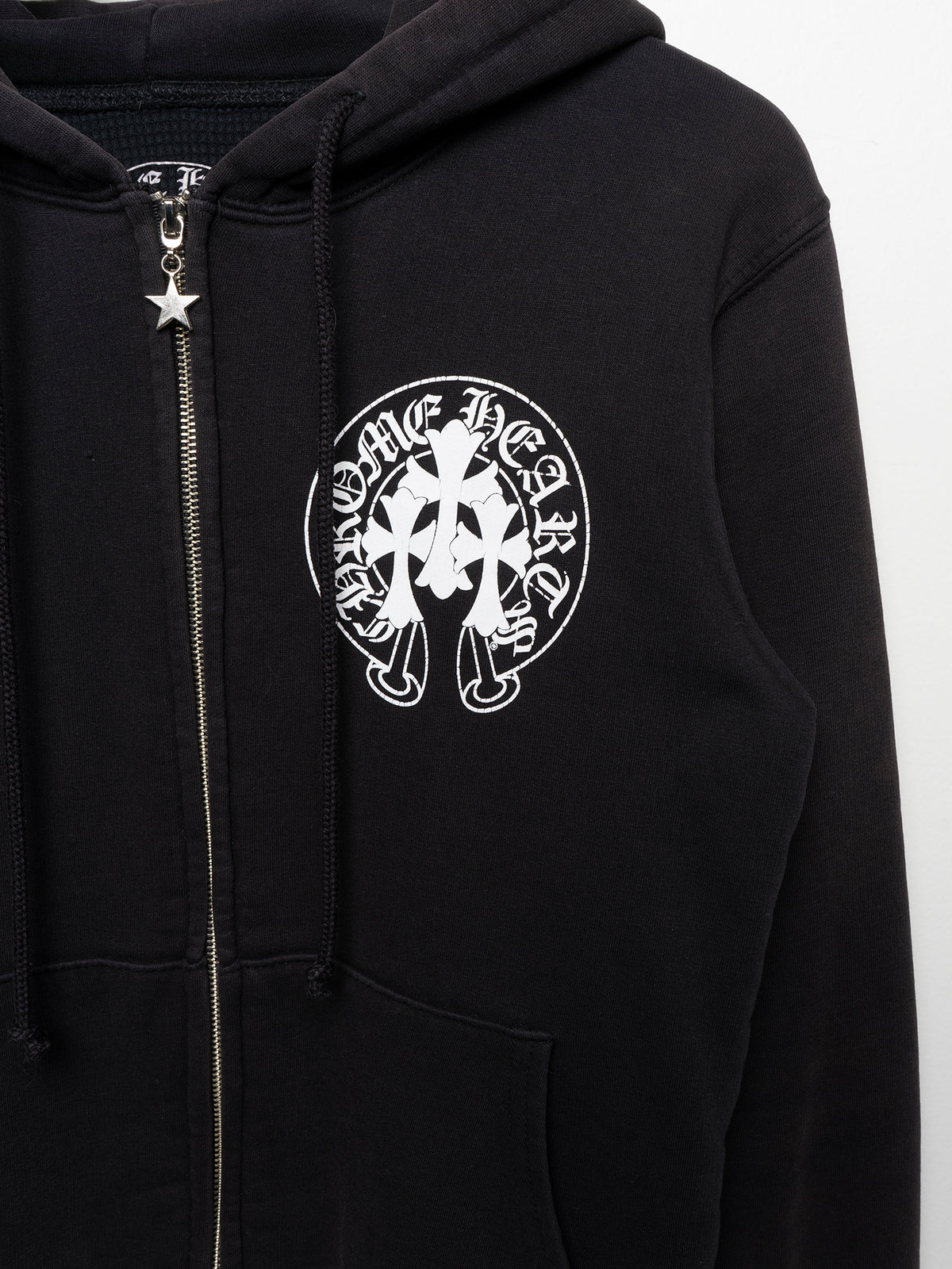 Thermal Zip-Up Horseshoe Hoodie