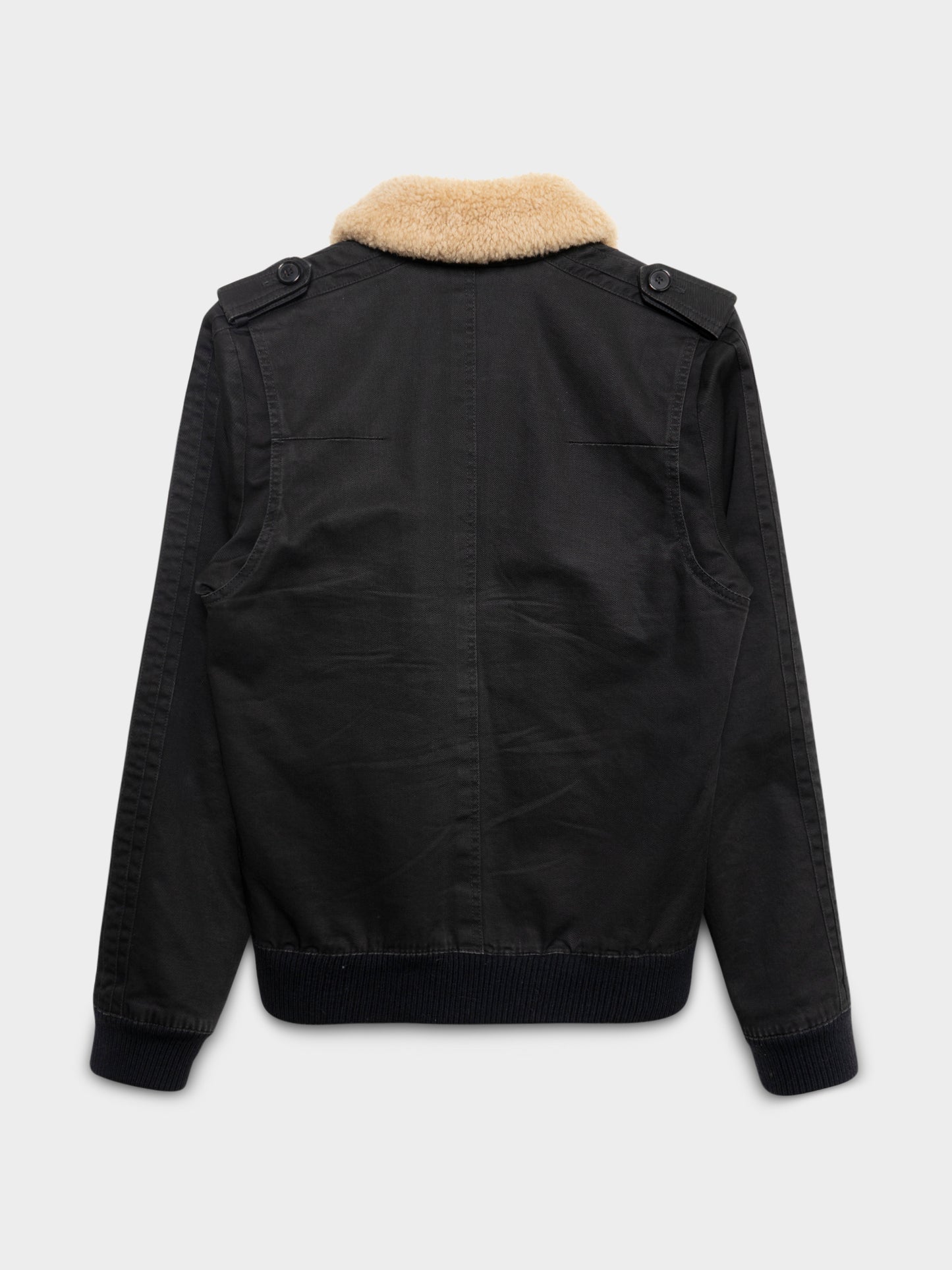 AW05 Shearling Canvas Bomber