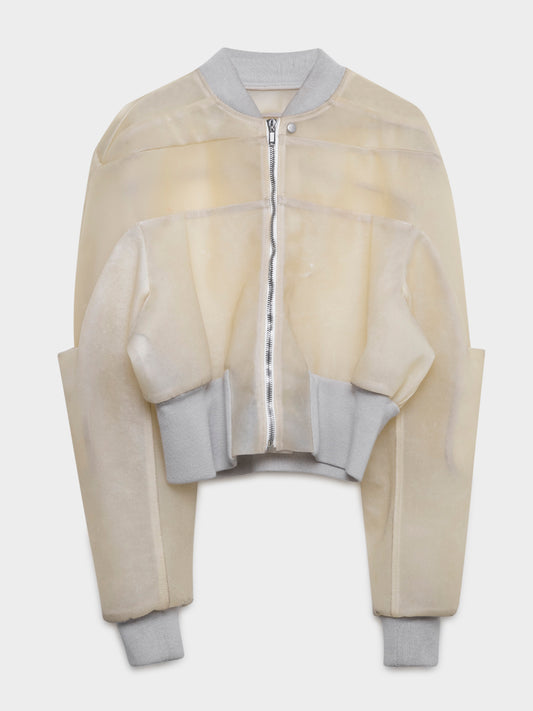 'EDFU' Runway Clear Apparition Leather Bomber