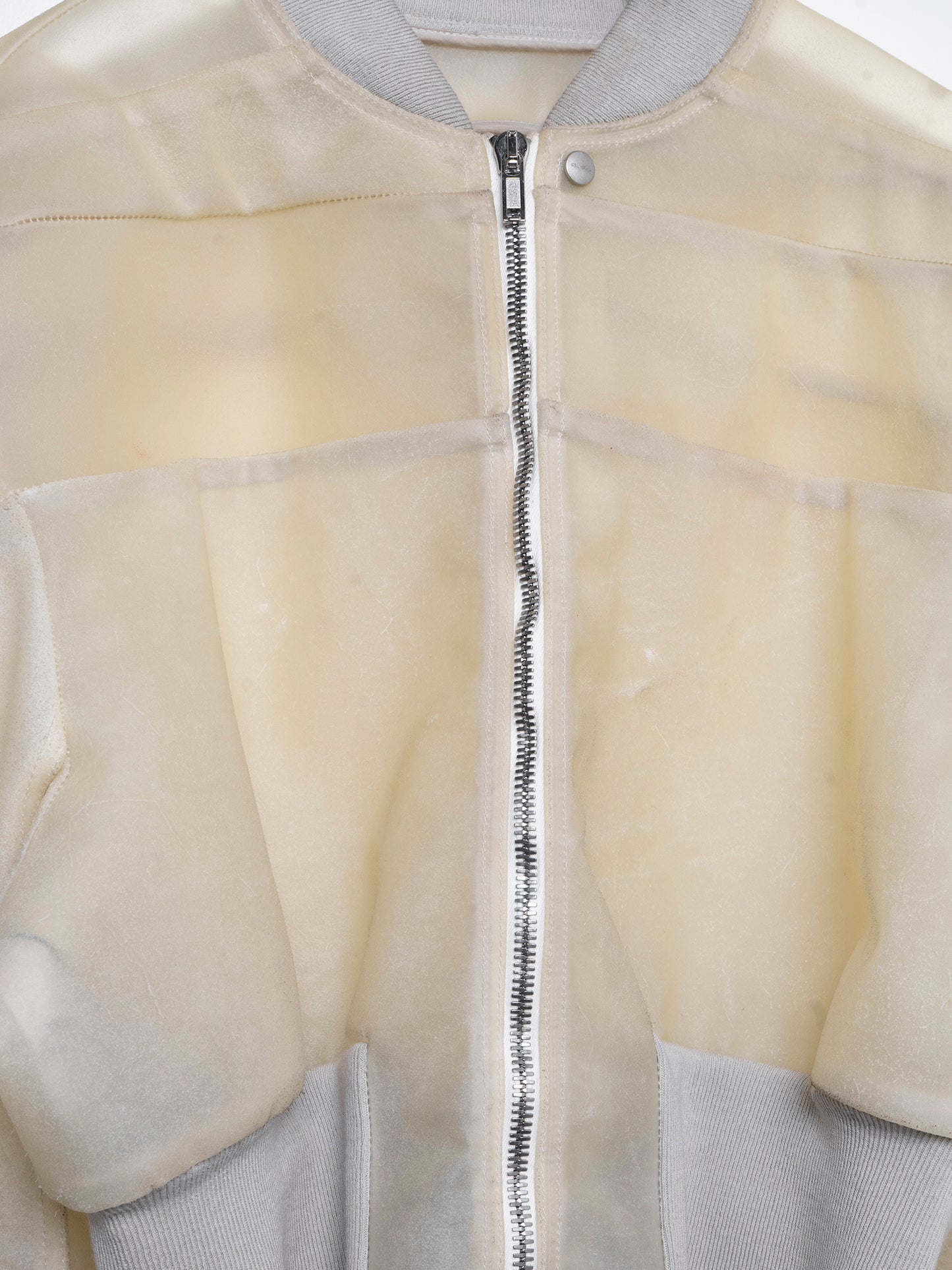 'EDFU' Runway Clear Apparition Leather Bomber