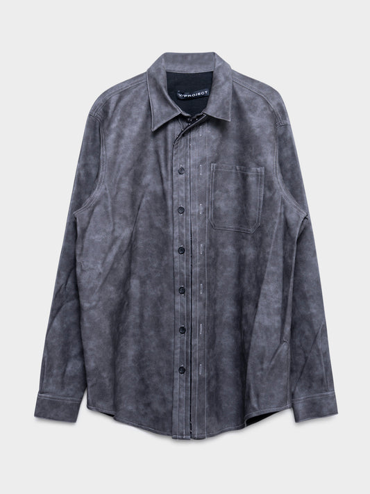 Hook and Eye Leather Shirt