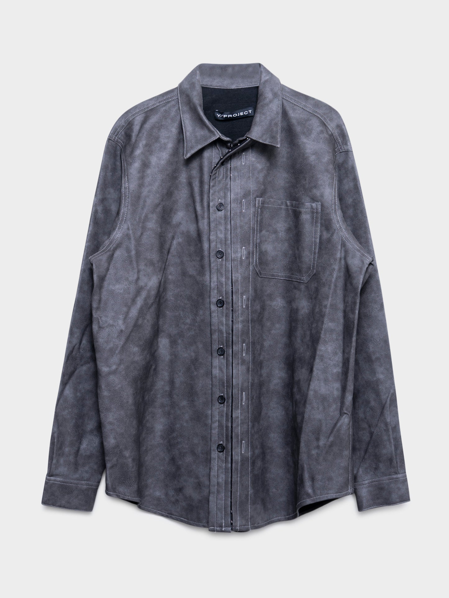 Hook and Eye Leather Shirt