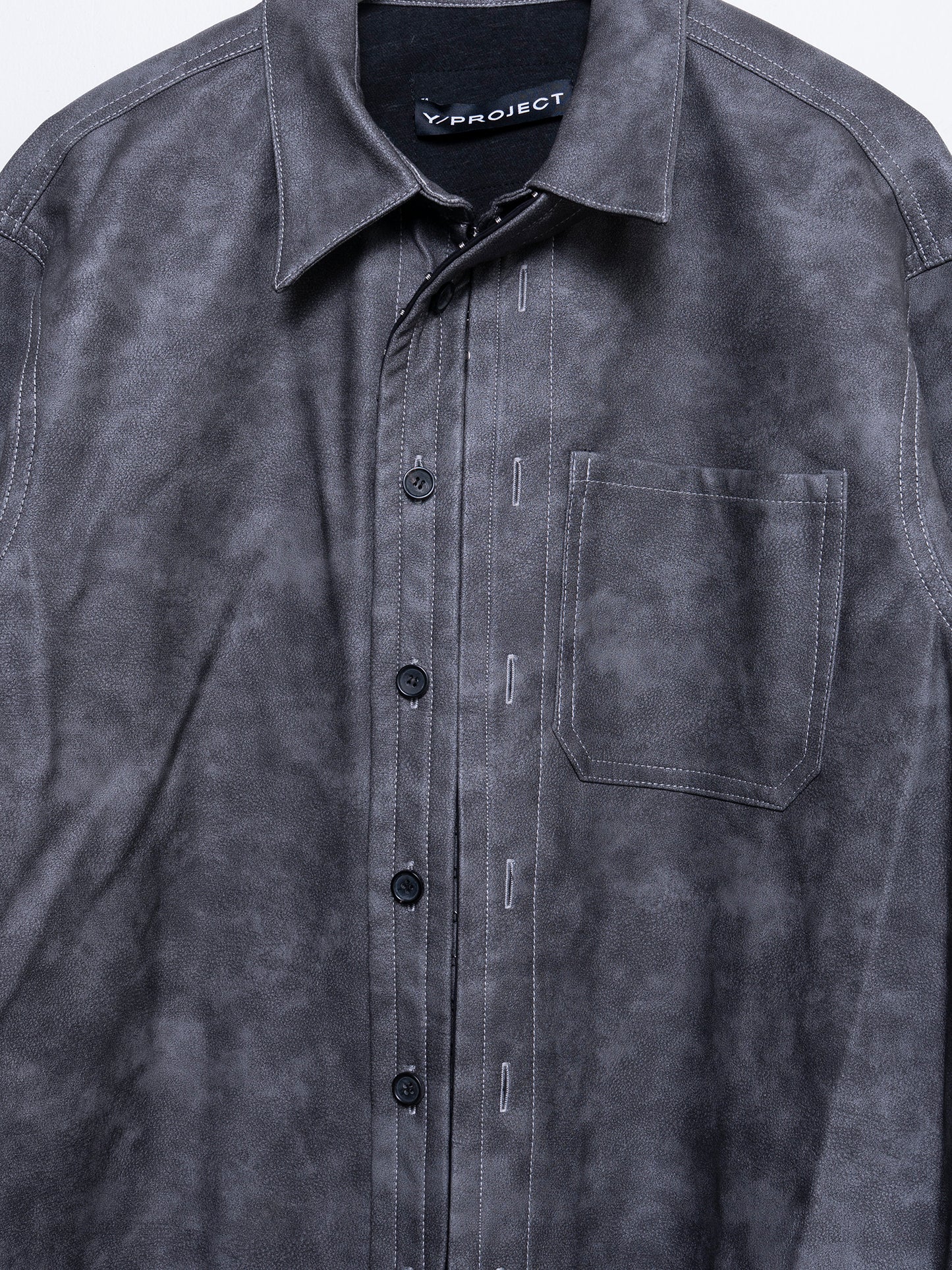 Hook and Eye Leather Shirt