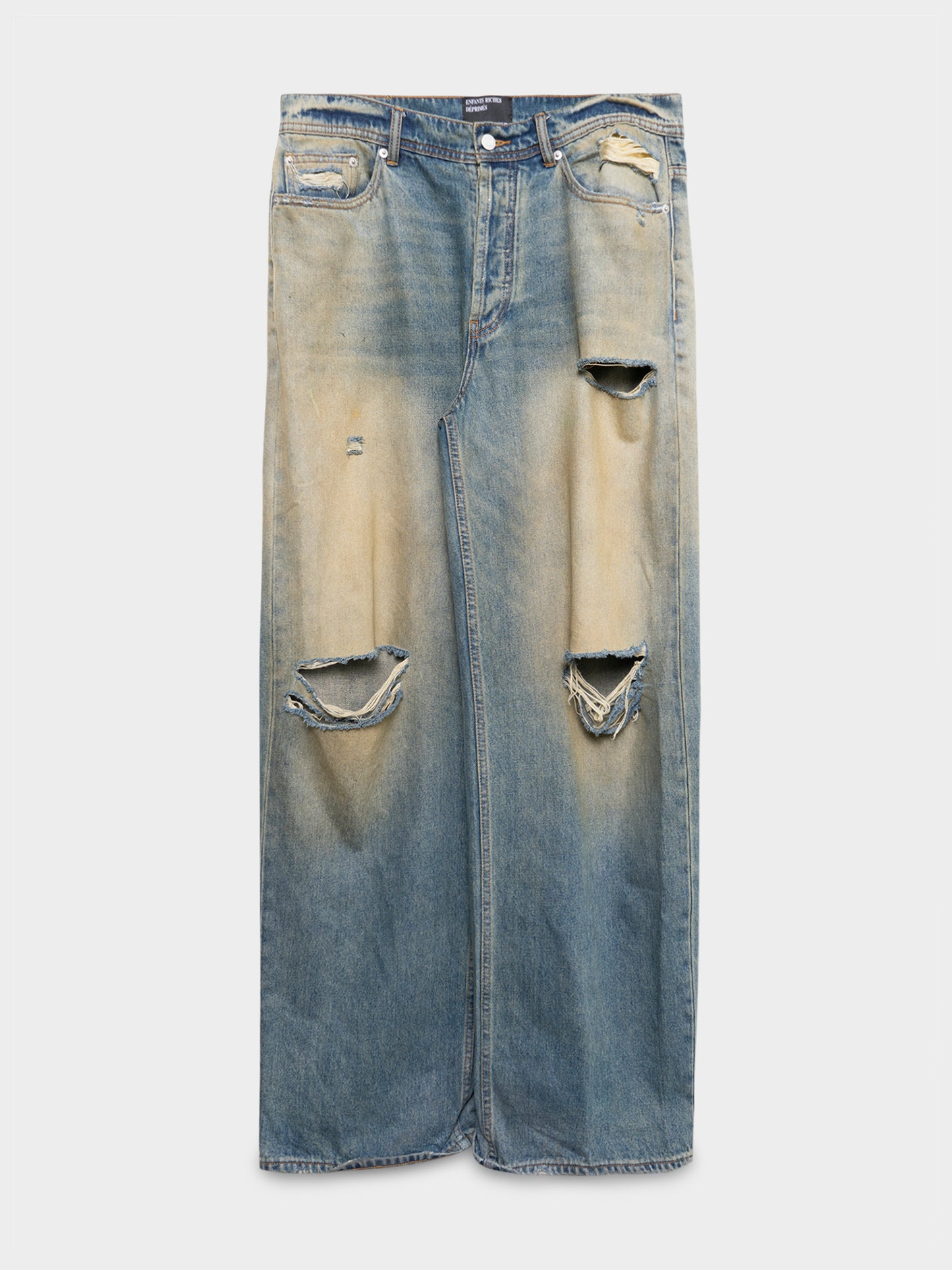 Corpse Pose Baggy Thrashed Jeans