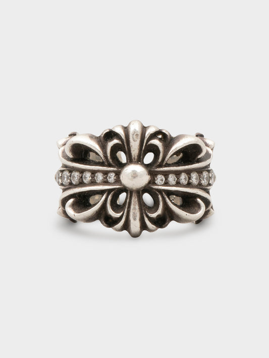 Diamond Double Floral Ring