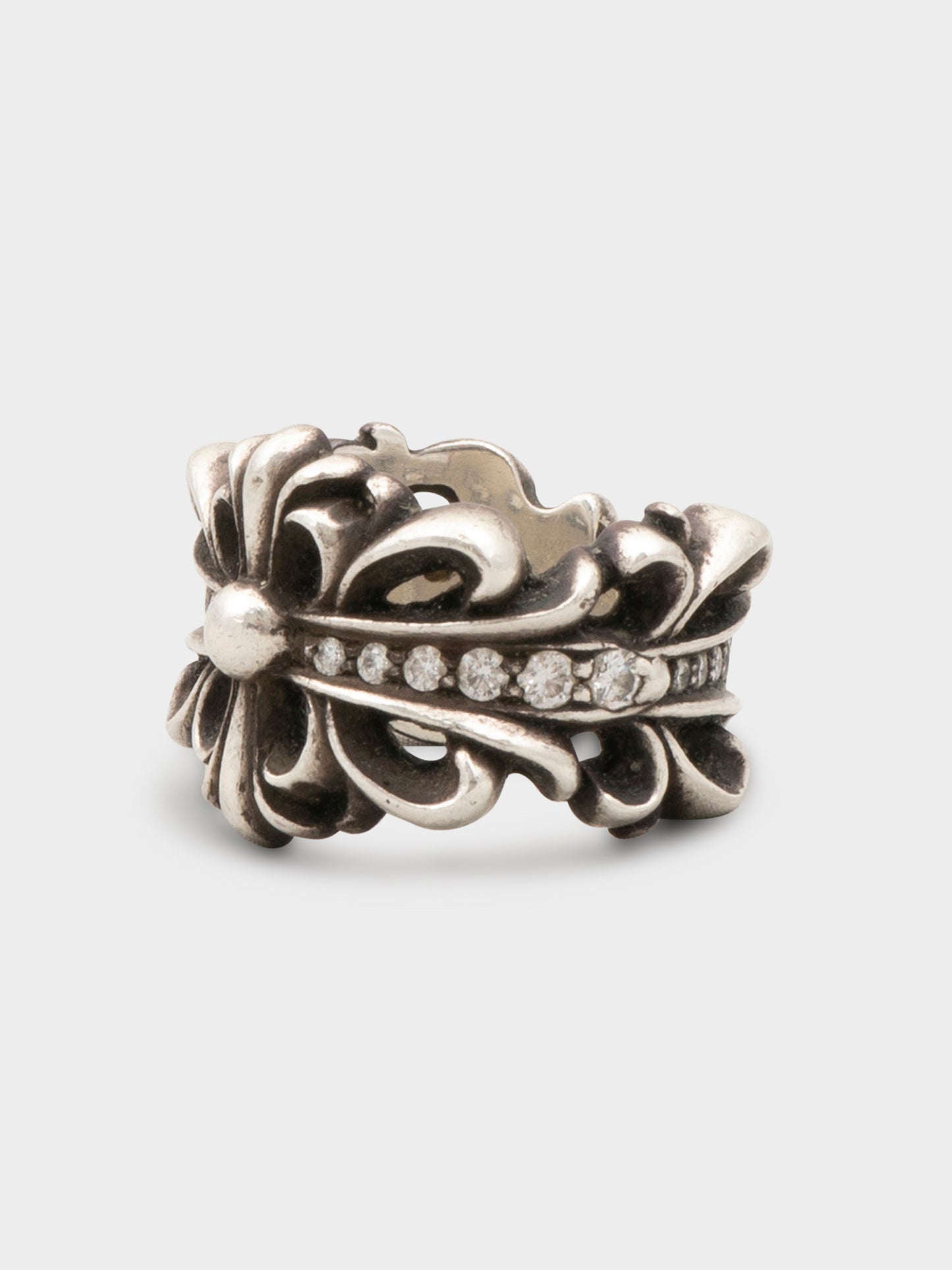 Diamond Double Floral Ring