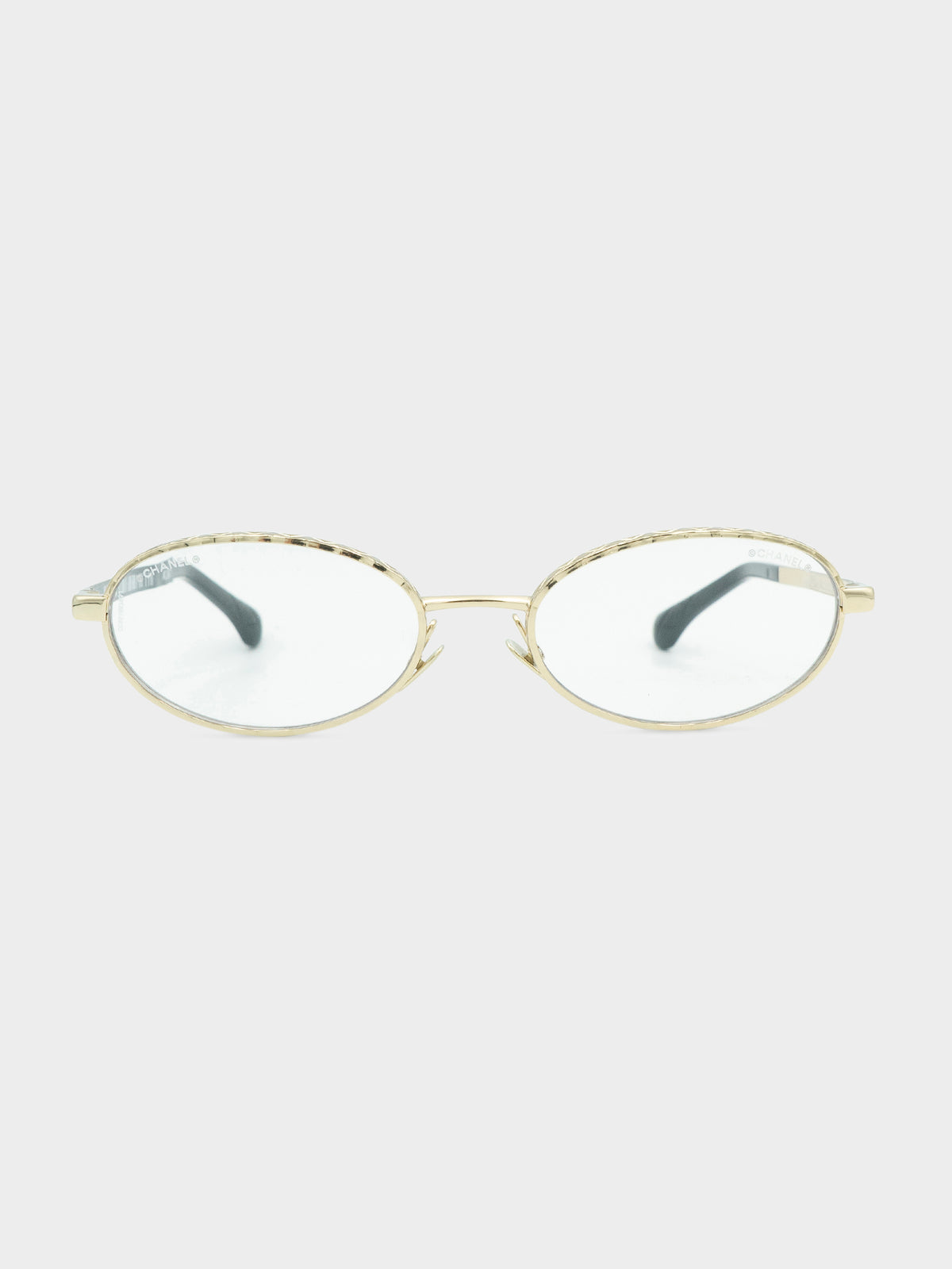 Gold Oval Glasses 227-G C134