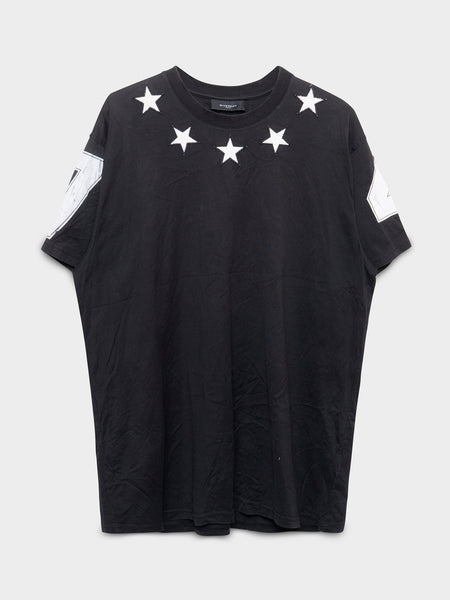 GIVENCHY スター星パッチ コットンTシャツ GIVENCHY スター星パッチ