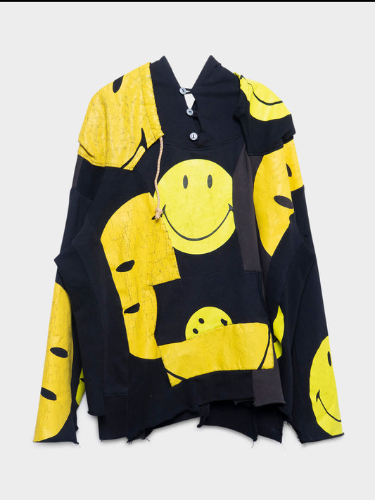 Reconstructed Smiley Hoodie